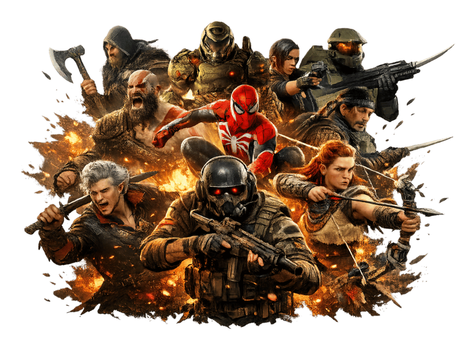 Popular gaming characters from top video games